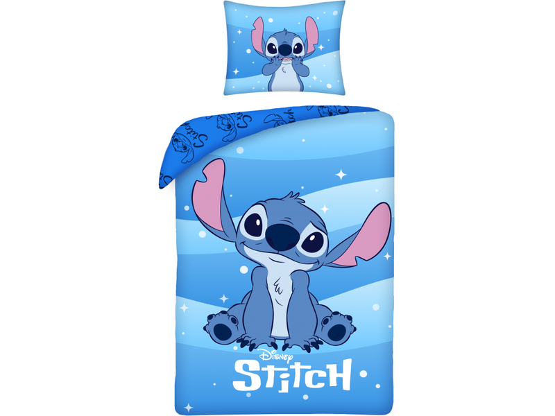 Disney Lilo & Stitch Housse de couette Étoiles - 140 x 200 cm / 70 x 90 cm - Coton