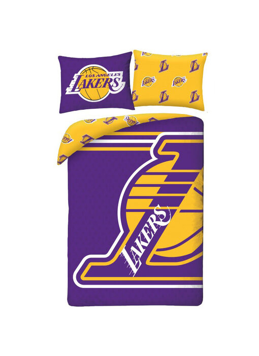 LA Lakers Housse de couette Ball 140 x 200 cm + 70 x 90 cm Polyester