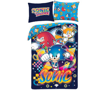 Sonic the Hedgehog Housse de couette Néon 140 x 200 cm / 70 x 90 cm Polyester