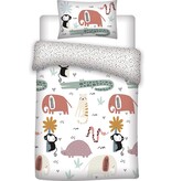 Romane & Sacha Housse de couette bébé Jungle - 100 x 135 + 40 x 60 cm - Coton Romane & Sacha Housse de couette bébé Jungle - 100 x 135 + 40 x 60 cm - Coton