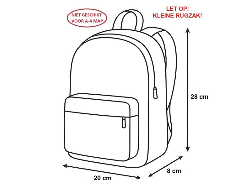 Safta Peuterrugzak, Bootje - 28 x 20 x 8 cm - Polyester