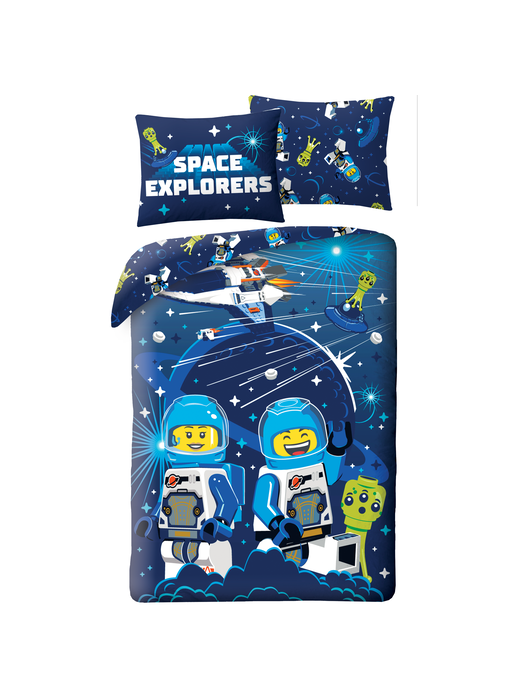 Lego Bettbezug Space Explorers 140 x 200 + 70 x 90 cm Polyester
