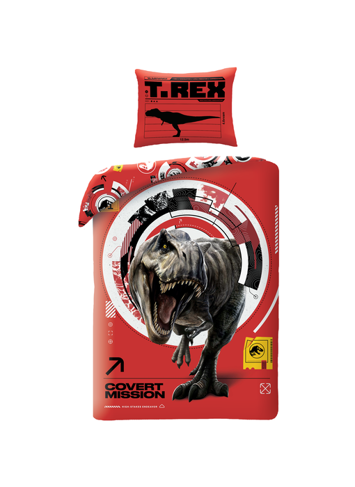 Jurassic World Dekbedovertrek Covert Mission 140 x 200 + 70 x 90 cm Polyester