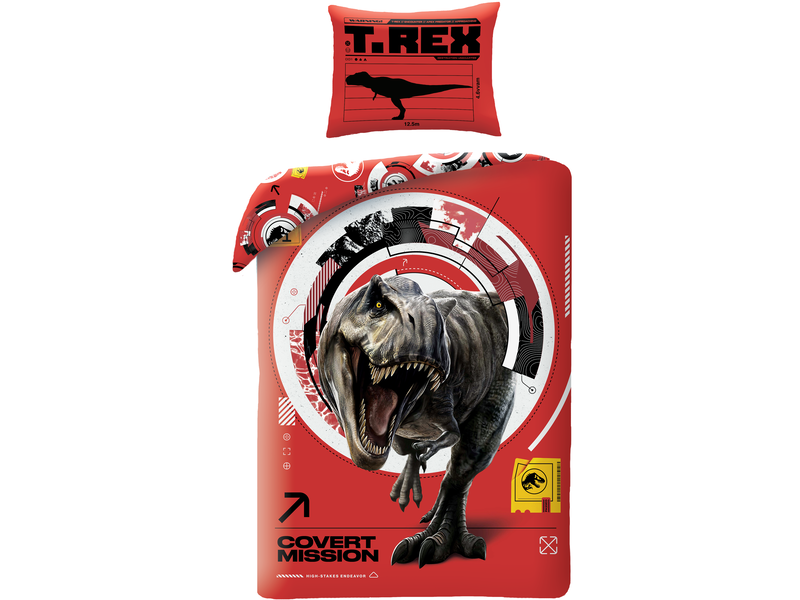 Jurassic World Dekbedovertrek Covert Mission - 140 x 200 cm + 70 x 90 cm - Polyester