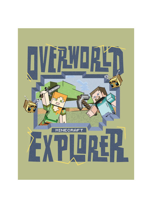 Minecraft Plaid polaire Overworld 130 x 170 cm Polyester
