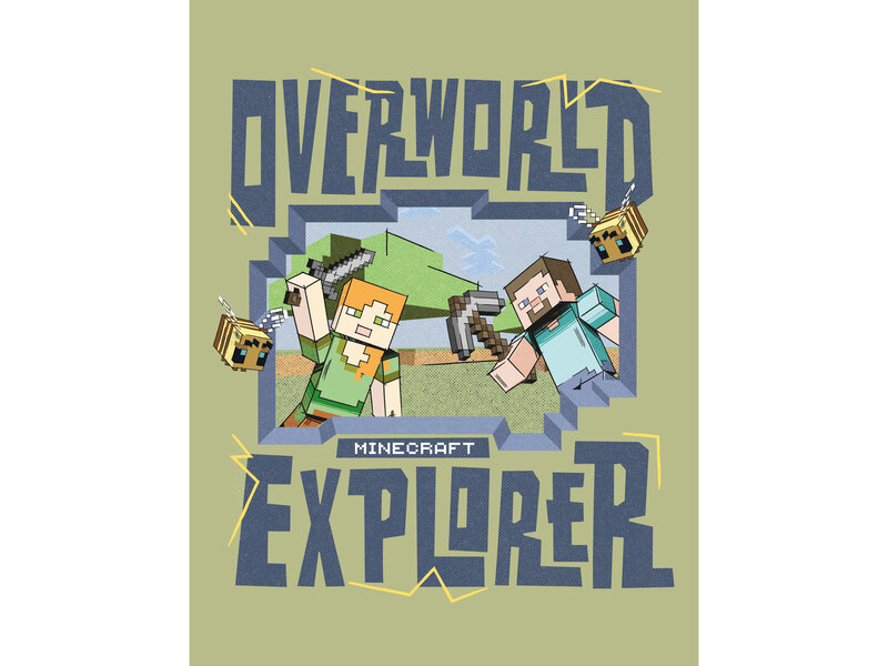 Minecraft Fleecedecke Overworld - 130 x 170 cm - Polyester