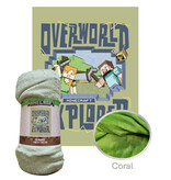 Minecraft Couverture polaire Overworld - 130 x 170 cm - Polyester