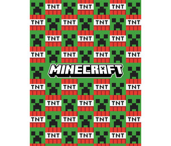 Minecraft Fleecedecke TNT 130 x 170 cm Polyester