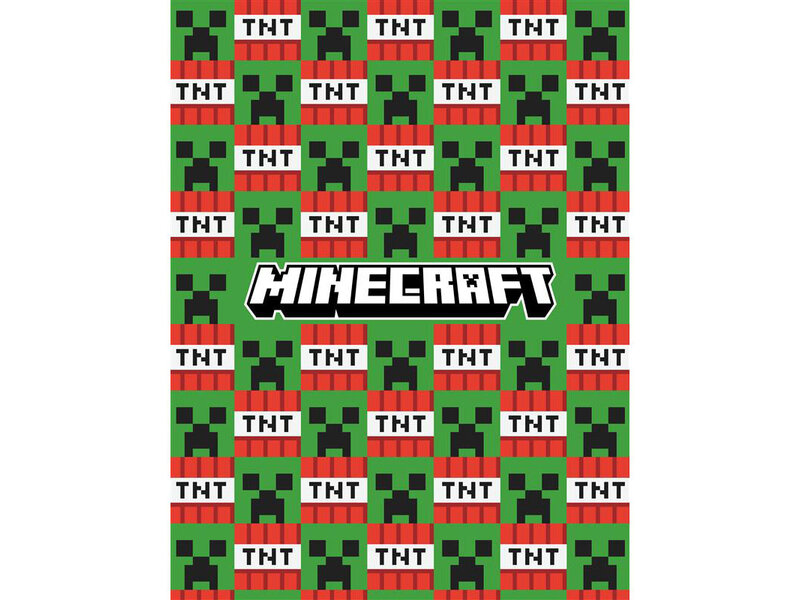 Minecraft Couverture polaire TNT - 130 x 170 cm - Polyester