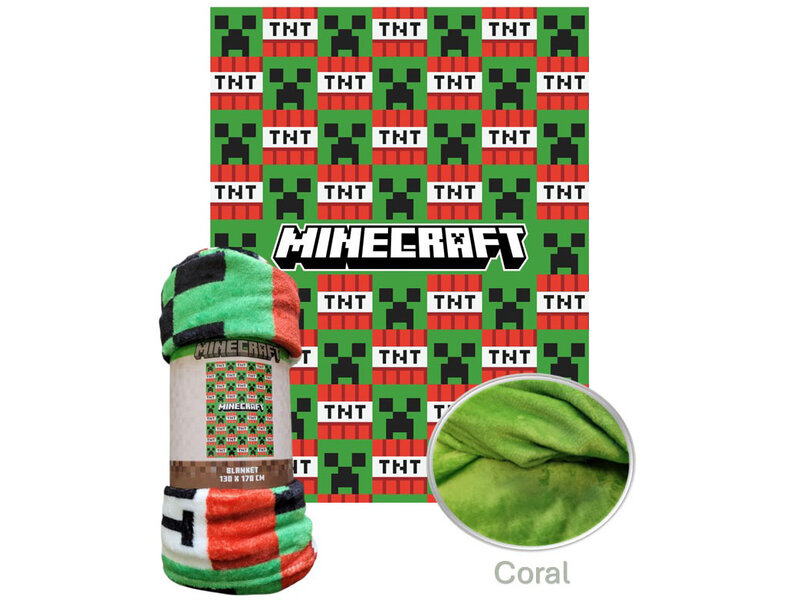 Minecraft Fleece Deken TNT - 130 x 170 cm - Polyester