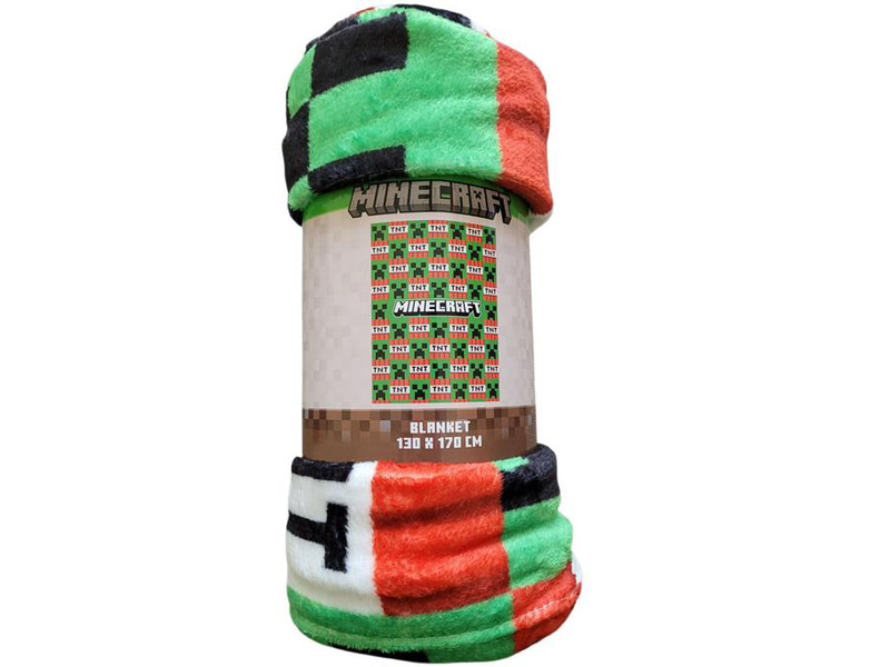 Minecraft Fleece Deken TNT - 130 x 170 cm - Polyester