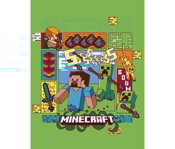 Minecraft Fleeceplaid Pixel 130 x 170 cm Polyester