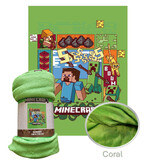 Minecraft Fleecedecke Pixel - 130 x 170 cm - Polyester