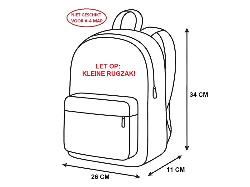 Hoe Tem je een Draak Backpack Full Flight - 34 x 26 x 11 cm - Polyester