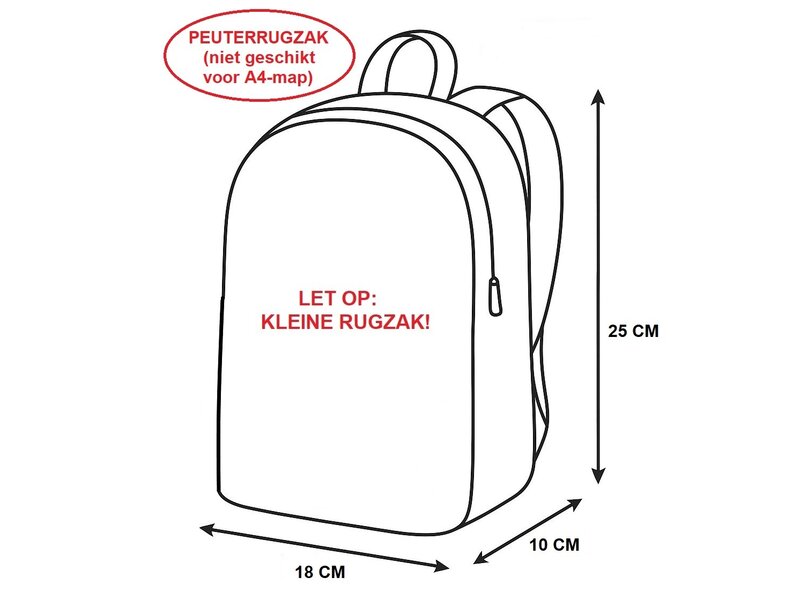 Unicorn Toddler backpack - 25 x 18 x 10 cm - Neoprene
