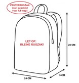 BlackFit8 Peuterrugzak Aardbei - 28 x 24 x 5 cm - 100% gerecycled Polyester