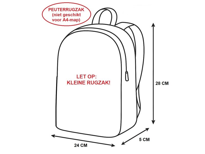 BlackFit8 Kleinkind-Rucksack Erdbeere - 28 x 24 x 5 cm - 100% recyceltes Polyester