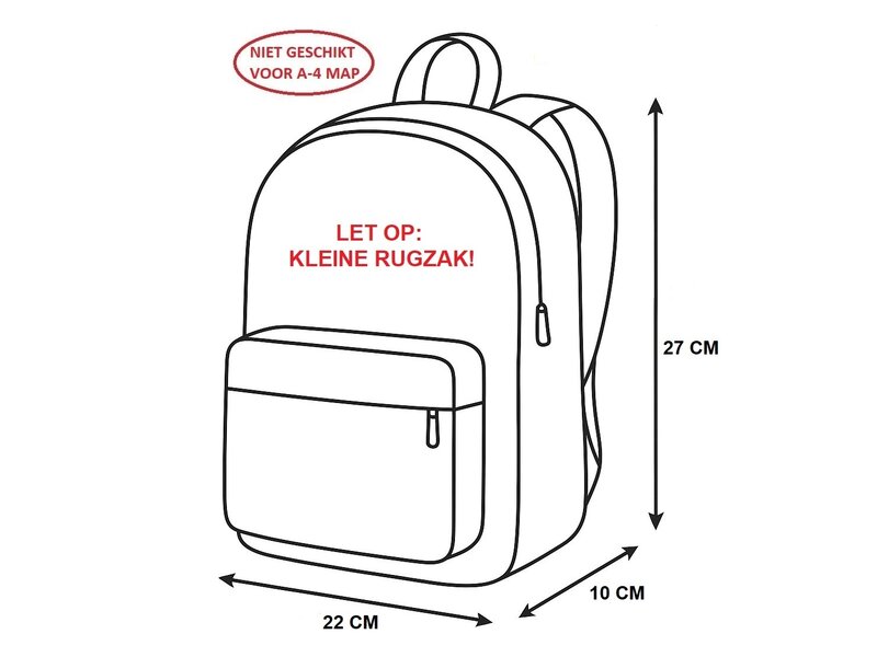 Safta Peuterrugzak - 27 x 22 x 10 cm - Polyester