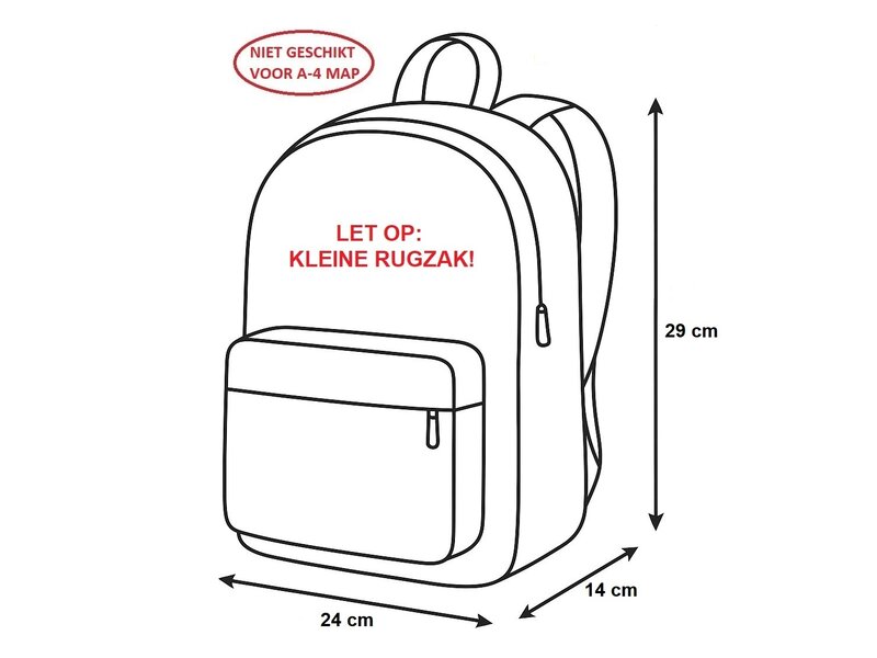 Gaming Peuterrugzak - 29 x 24 x 14 cm - Groen