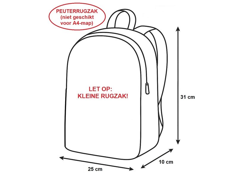 Gabby's poppenhuis Toddler backpack, Cakey - 31 x 25 x 10 cm - Polyester