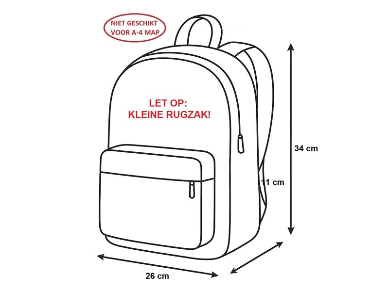 Disney Donald Duck Rugzak, Navy - 34 x 26 x 11 cm - Polyester