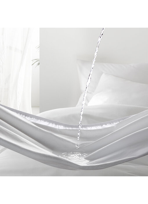 De Witte Lietaer Protège-matelas Swan Blanc 90 x 200 (hauteur 30) cm Coton