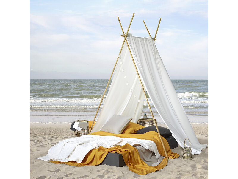 De Witte Lietaer Matratzenschoner Swan White - 140 x 200 (30 hoch) cm - Baumwolle