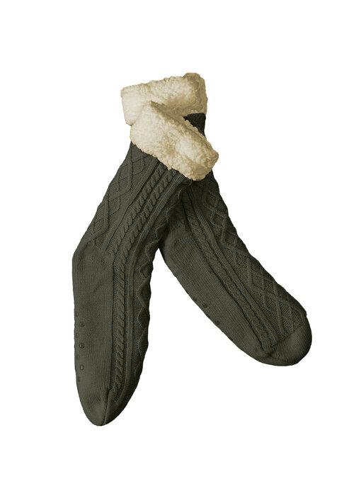 De Witte Lietaer Teddy Sokken Yamuna Khaki maat 40-46