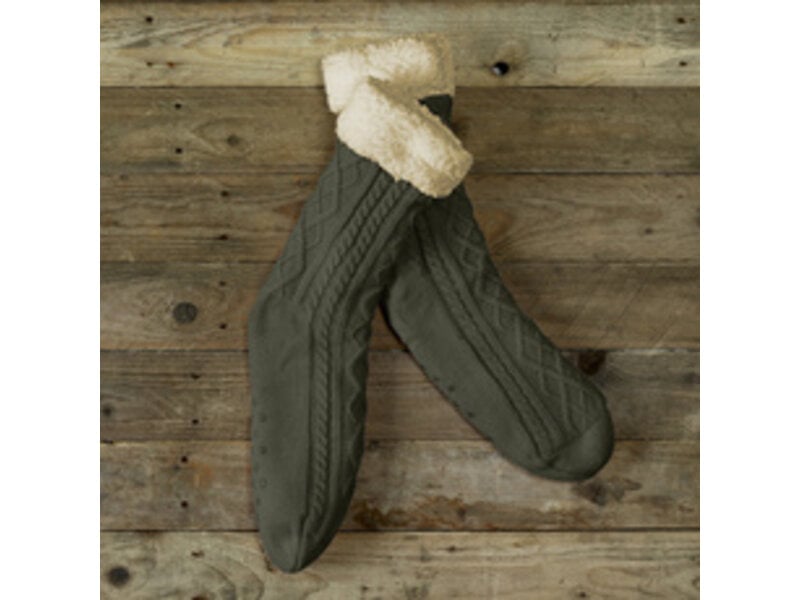 De Witte Lietaer Teddy Sokken Yamuna - Khaki - maat 35-40
