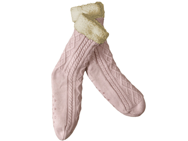 De Witte Lietaer Chaussettes Teddy Yamuna - Vieux Rose - taille 40-46