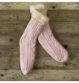 De Witte Lietaer Teddy Sokken Yamuna - Vieux Rose - maat 40-46