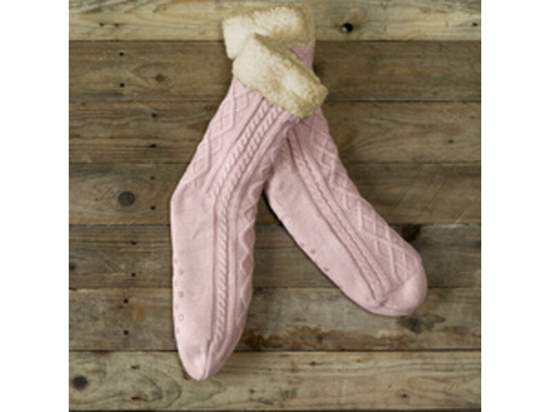 De Witte Lietaer Chaussettes Teddy Yamuna - Vieux Rose - taille 40-46
