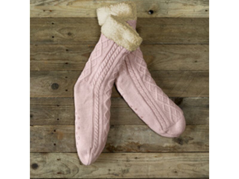 De Witte Lietaer Teddysocken Yamuna - Vieux Rose - Größe 40-46