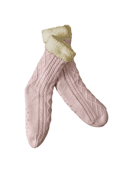De Witte Lietaer Teddysocken Yamuna Vieux Rose Größe 35-40