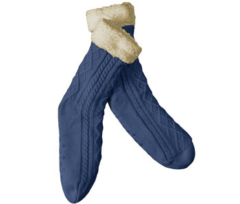 De Witte Lietaer Teddysocken Yamuna Royalblau Größe 40-46