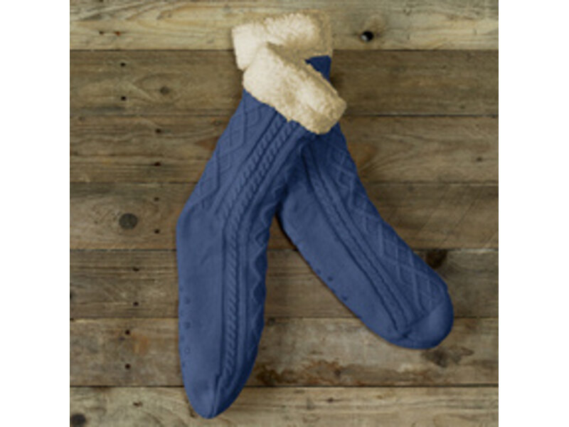 De Witte Lietaer Teddy Sokken Yamuna - Royal Blue - maat 40-46