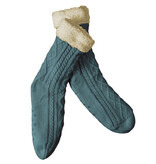 De Witte Lietaer Chaussettes Teddy Yamuna - Pétrole - taille 35-40