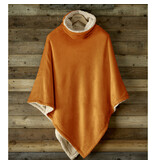 De Witte Lietaer Teddyfleece-Poncho Ganges - Kupfer - 86 x 86 cm - Polyester