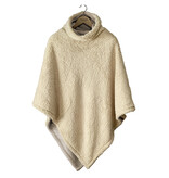De Witte Lietaer Poncho polaire Teddy Ganges - Safari - 86 x 86 cm - Polyester