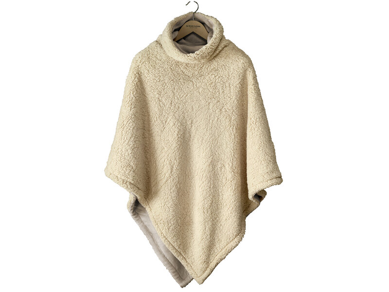 De Witte Lietaer Poncho polaire Teddy Ganges - Safari - 86 x 86 cm - Polyester