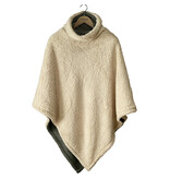 De Witte Lietaer Poncho polaire Teddy Ganges - Kaki - 86 x 86 cm - Polyester