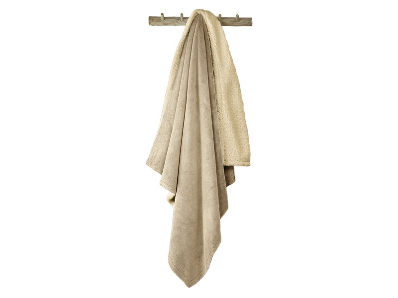 De Witte Lietaer Teddyfleece-Plaid Laya - Safari - 220 x 240 cm - Polyester