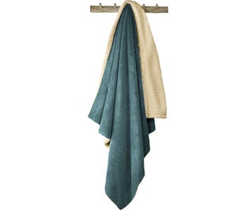 De Witte Lietaer Plaid polaire Teddy Laya Pétrole 150 x 200 cm Polyester