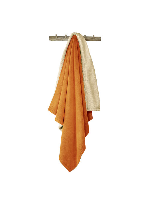 De Witte Lietaer Plaid polaire Teddy Laya Cuivre 150 x 200 cm Polyester