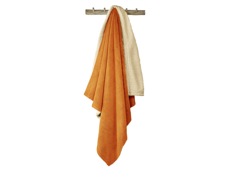 De Witte Lietaer Plaid polaire Teddy Laya - Cuivre - 150 x 200 cm - Polyester