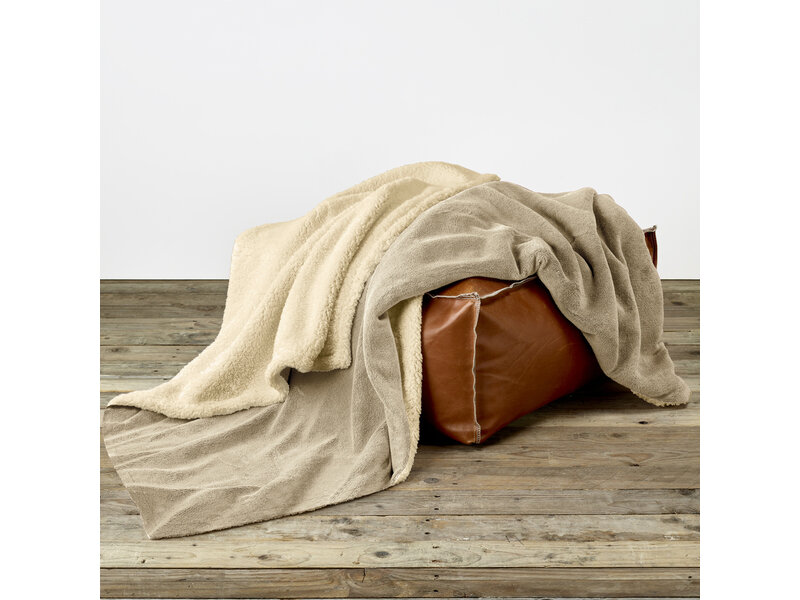 De Witte Lietaer Teddyfleece-Plaid Laya - Safari - 150 x 200 cm - Polyester
