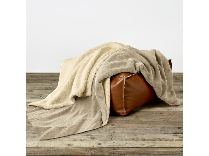 De Witte Lietaer Teddyfleece-Plaid Laya - Safari - 220 x 240 cm - Polyester
