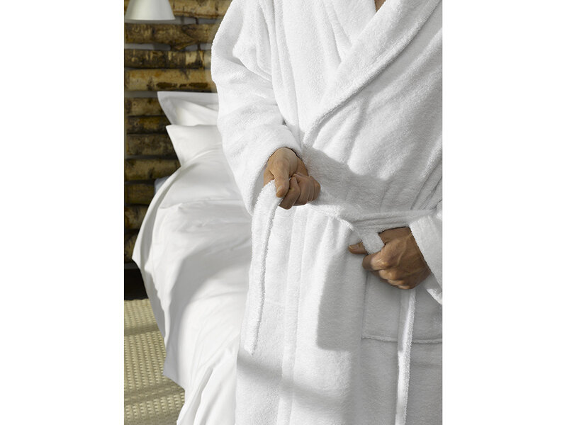 De Witte Lietaer Etrusk White Bathrobe - M - Unisex - Cotton