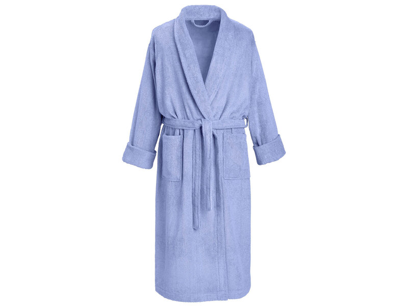 De Witte Lietaer Etruscan Sky Blue Bathrobe - M - Unisex - Cotton