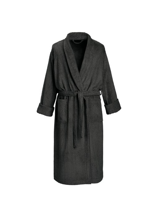 De Witte Lietaer Etruskischer Bademantel Ebony, Größe M, Unisex, Baumwolle